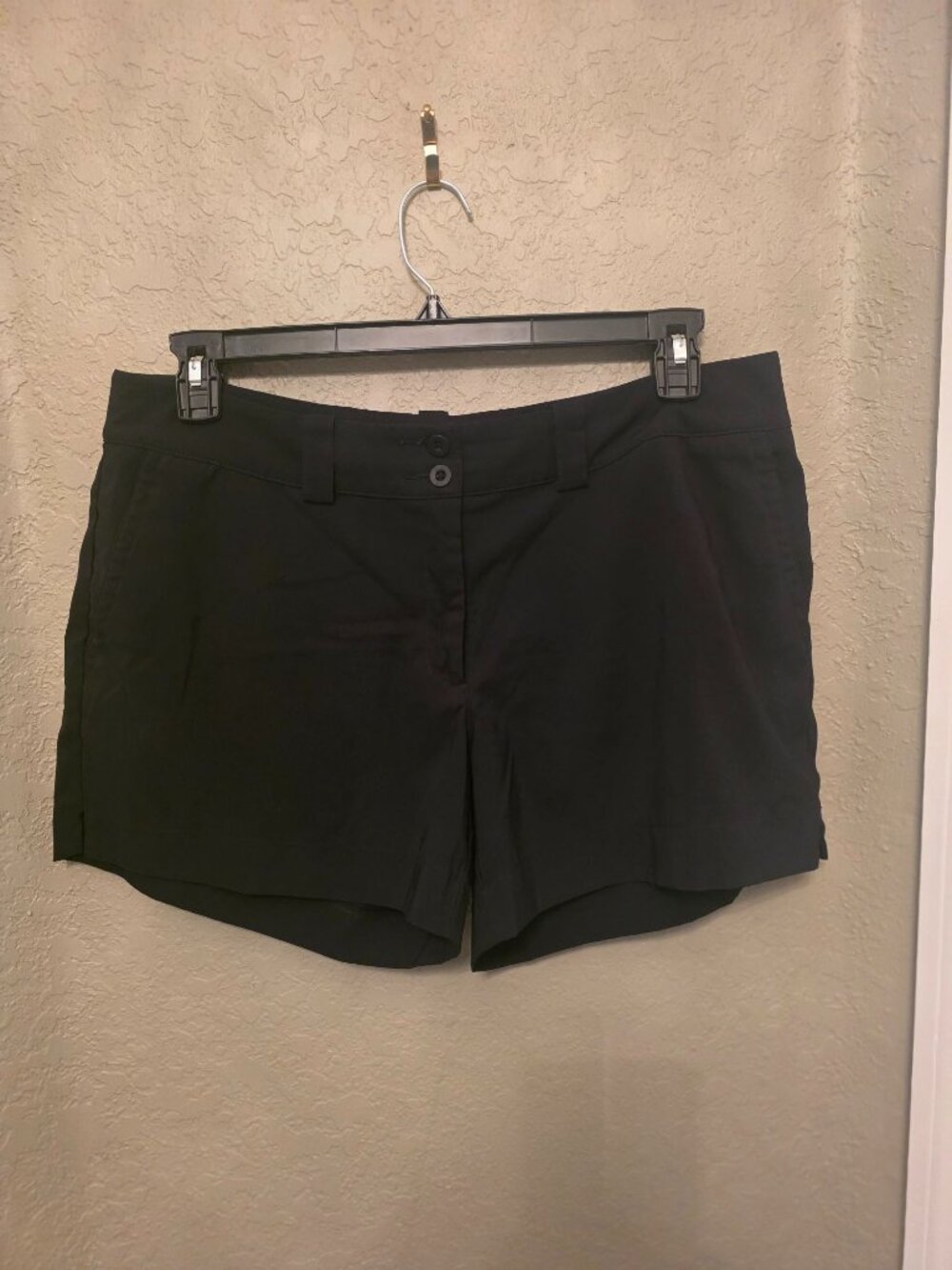 Nike Golf Ladies Black Performance Chino Shorts size 14
